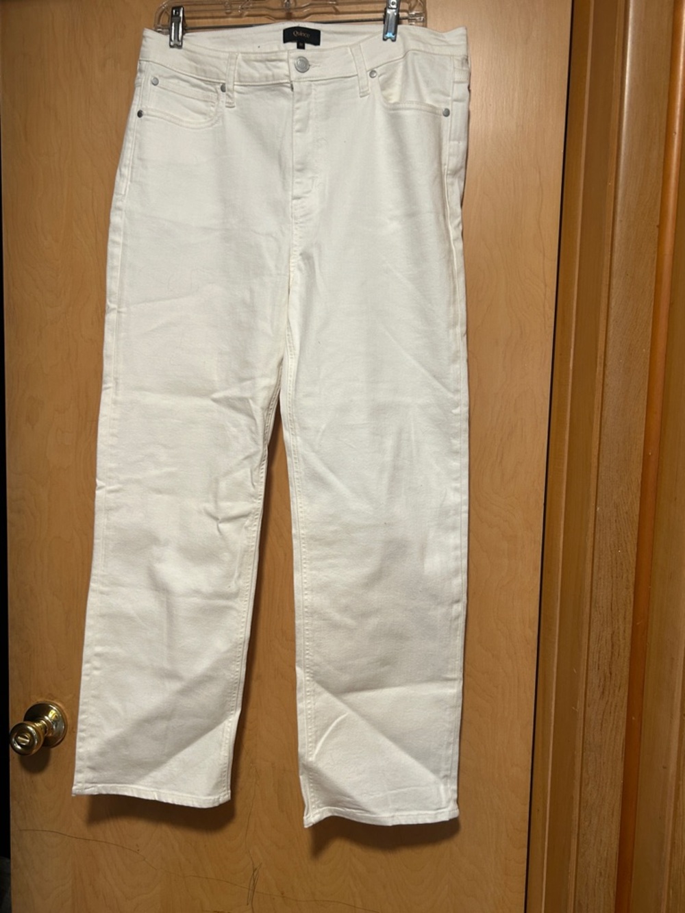 Quince White Denim Jeans 32 nwot